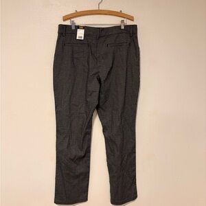 Lee Men's Charcoal Micro-Plaid Chinos